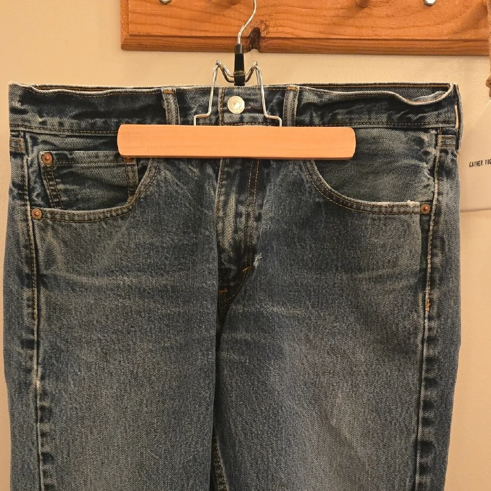 Mens Vintage Levi's 505 Jeans Tagged 32x30 - Picture 7 of 13
